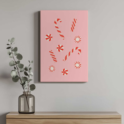 «A Peppermint Christmas By Lathe & Quill», reproduction d'art sur toile