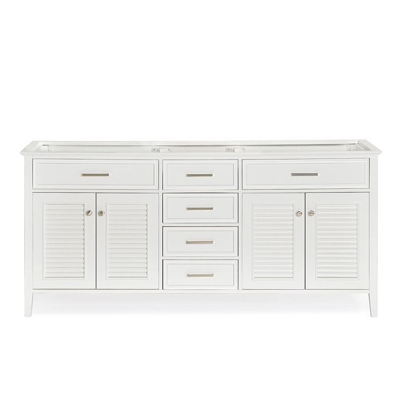 Base de meuble-lavabo double Ferree, Blanc