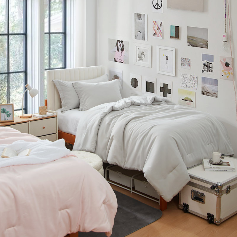 Ensemble d'édredon pour lit simple TG, Gris Antarctique