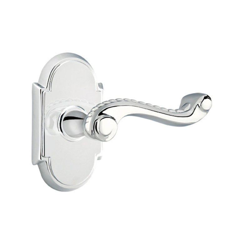 Double Dummy Door Lever, Bright Chrome, Right