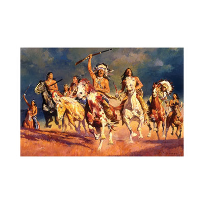 «Ouverture du combat» par David Mann - peinture sur toile tendue