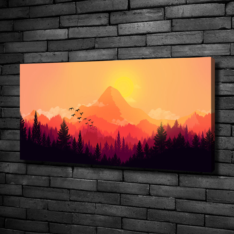 Mountain Landscape - Wrapped Canvas Print