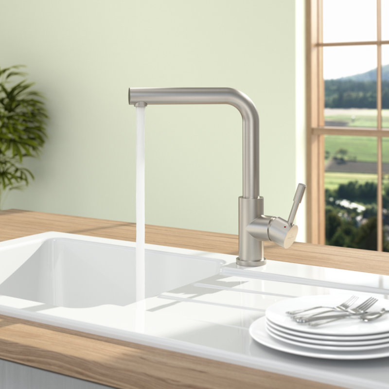 Single Handle Deck Mounted Kitchen Sink Mixer