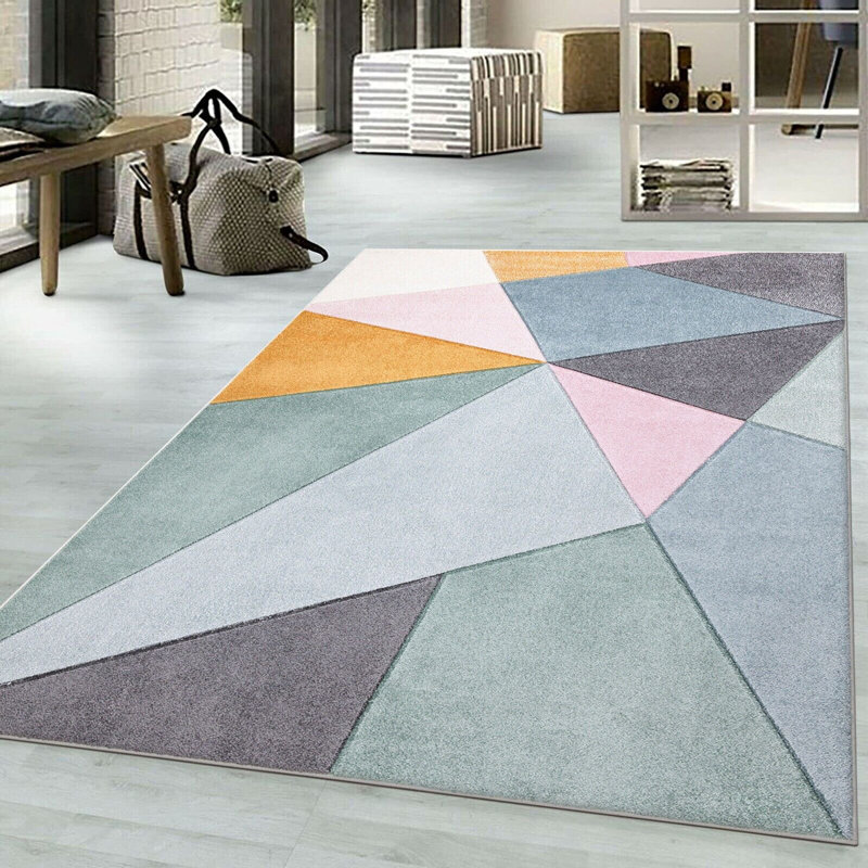 Hirsche Geometric Indoor / Outdoor Area Rug, Rectangle 120cm x 170cm