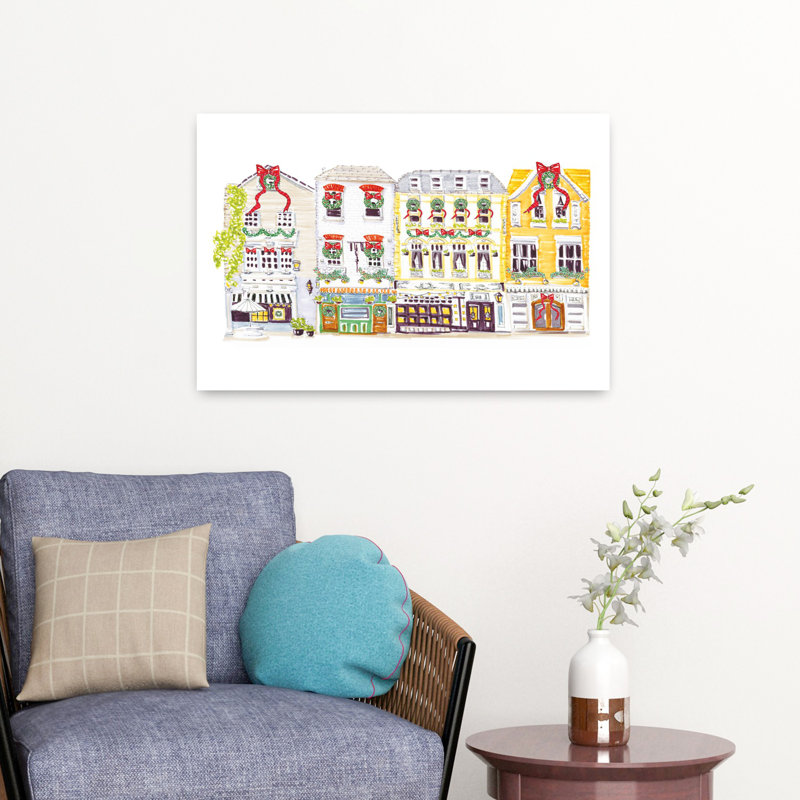 Art contemporain, architecture contemporaine, art urbain abstrait, H 16 po x l 24 po