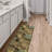 Ottohome Non-Slip Damask Area Rug for Living Room, Hallway Runner, Entryway Rug,  Brown/Green-28473227