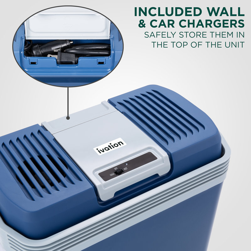 Ivation 25 Quarts Handheld Cooler in Blue