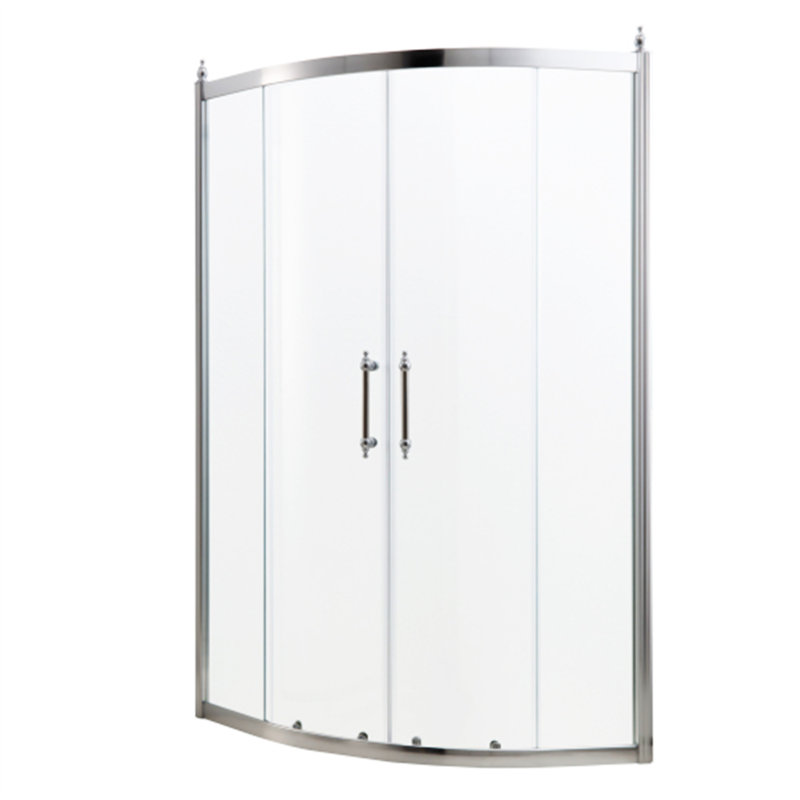 Porte de douche 36 po x 75 po Cabine de douche encadrée en chrome