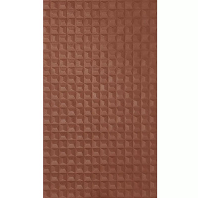 Papier peint géométrique texturé carré Amber Ginger