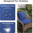 Outdoor 19 x 19 x 3.5 Inch High-Density Foam Cushion Set with Water-Repellent & UV-Resistant Cover for Outdoor Seat-1656903515-1656903512