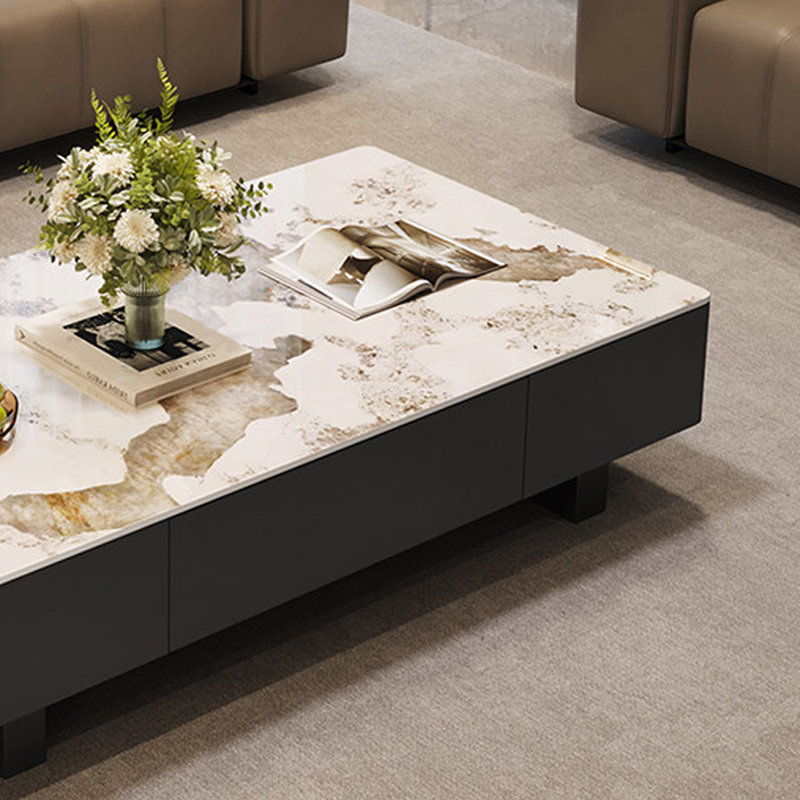 Table basse de luxe Italian Light, H 13,77 po x L 55,11 po x l 27,55 po