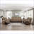 Recliner Chair, Walnut Brown Microfiber Glider with Tufted Plush Arms | Solid Wood Plywood Frame