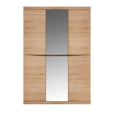 Aryanna 3 Door Manufactured Wood Wardrobe