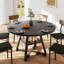 Round Dining Table Farmhouse Kitchen Table,Space Saving Dinner Table For Kitchen & Dining Room-888177619-884545938
