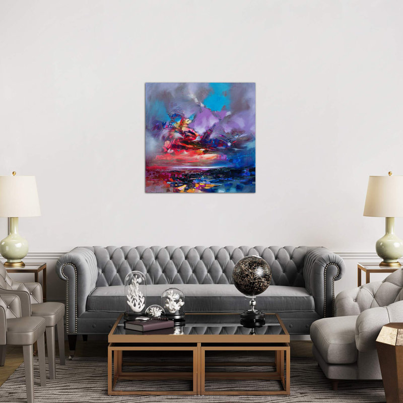 Colour Collision I by Scott Naismith - Wrapped Canvas Painting, 66.04 cm H x 66.04 cm W x 3.175 cm D