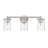 Cheetham 3-Light Steel Dimmable Vanity Light with Clear Glass Shades-814134078