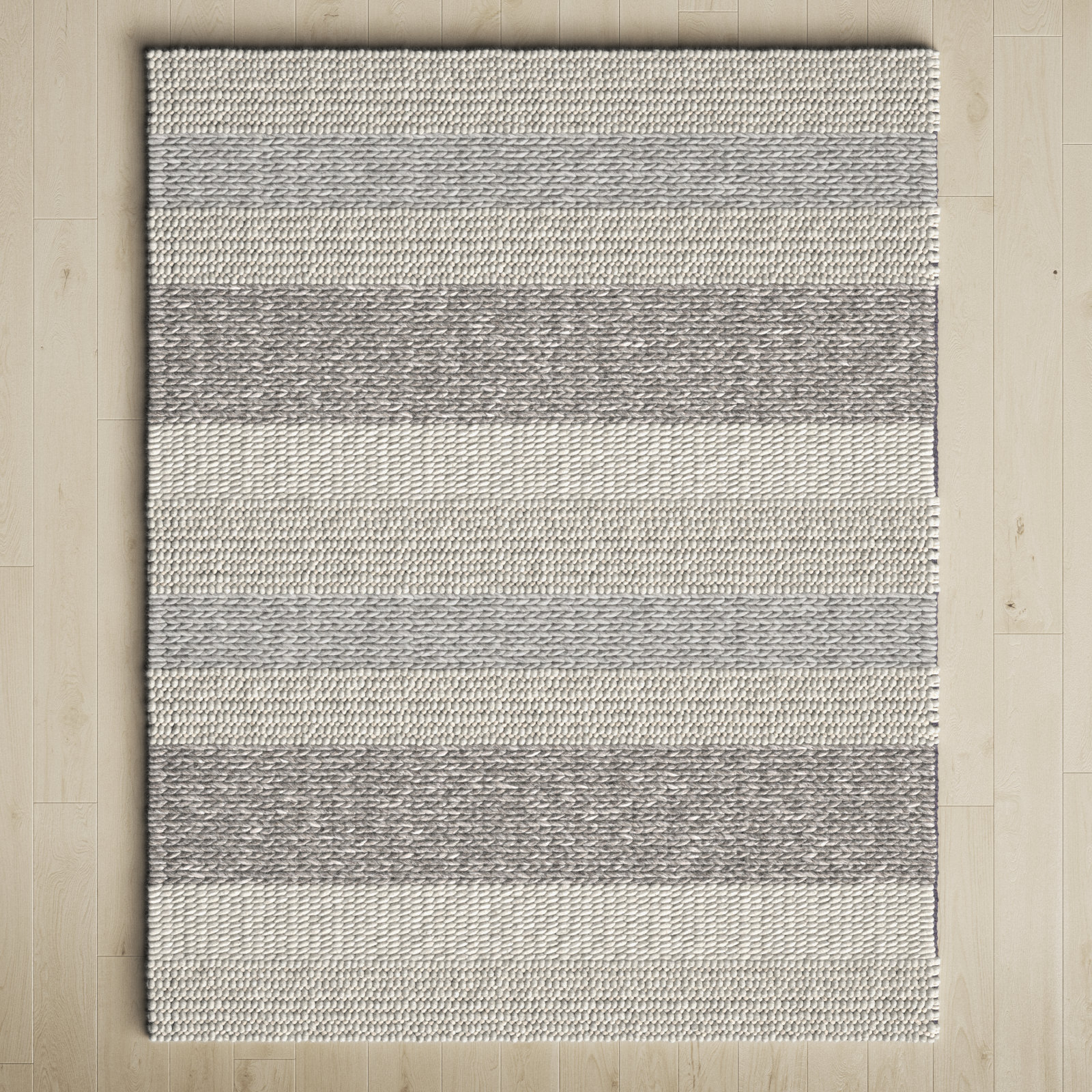 Norham Handmade Black Rug, Rectangle 8' x 10'