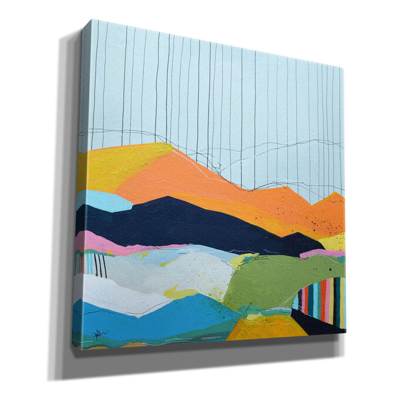  «Colorfield No. 15» par Jan Weiss, art mural sur toile, 37 po x 37 po
