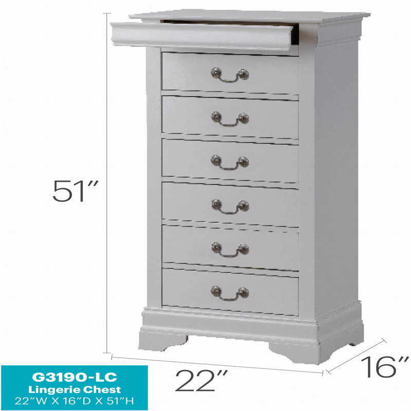 Commode pour la lingerie, Blanc