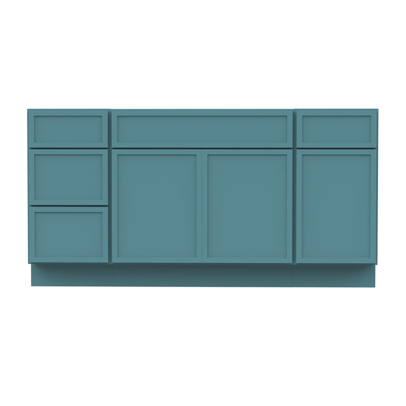 Base de meuble-lavabo simple 69 po seulement, Vert