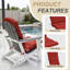 Coussins de chaise Aoodor Adirondack-1665941425