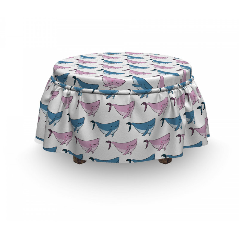 Housse pour repose-pieds en mer de poisson joyeuse