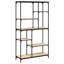 Geira 176cm H x 99cm W Steel Geometric Bookcase-50897698