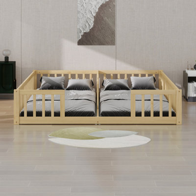 Double Floor Bed With Fence, Guardrails