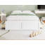 Structure de lit plateforme en bois avec 6 tiroirs