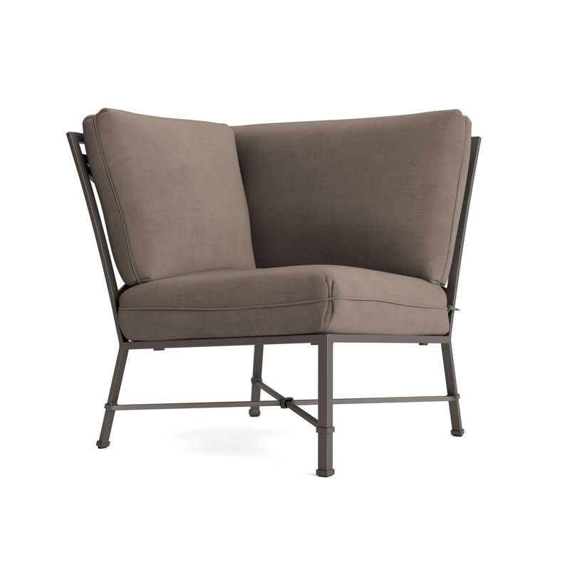 Venetian Outdoor Patio Sectional, Fusion Charcoal, Mica