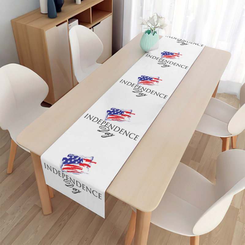 Chemin de table de la fête de l'Independence du 4 juillet pour la table de salle à manger, Multicolor