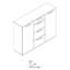 Bellow 149cm W 4 - Drawer Chest of Drawers