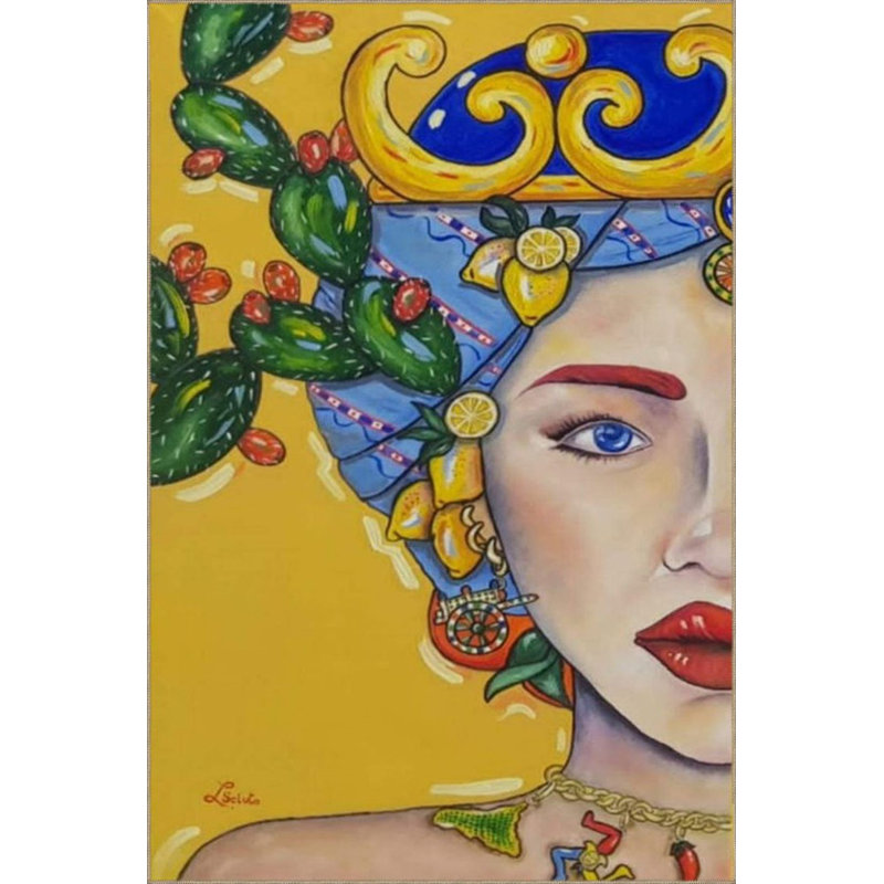 Yellow Tones Face Themed Pattern Washable Rug, Runner 3'3" x 9'10" Rug Pad Included