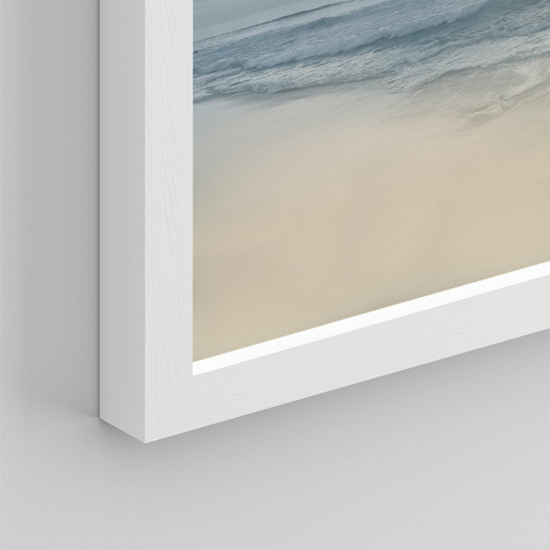 "Oiseaux qui volent au-dessus de la vie marine et marine", Blanc, H 8 po x l 10 po