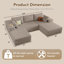 Canapé modulaire Boneless 96 po Cloud Couch-2021107605-2021107602