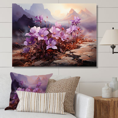" Violets Charm In Mountain Scenery "