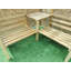 Valencia 200cm W x 200cm D Solid Wood Arbour with Bench