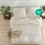 Ensembles de literie confortables en chenille simple, tricot torsadé ivoire, confort moderne