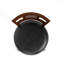 Swivel Upholstered Counter Stool with Solid Wood Frame-1920153141
