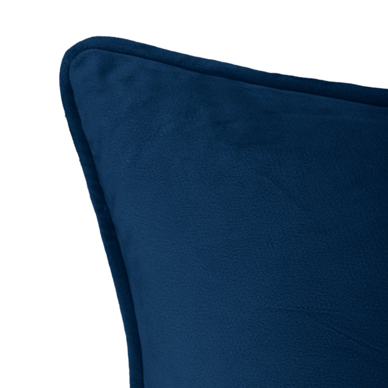 Velvet Reversible Throw Pillow, 24" x 24", Navy