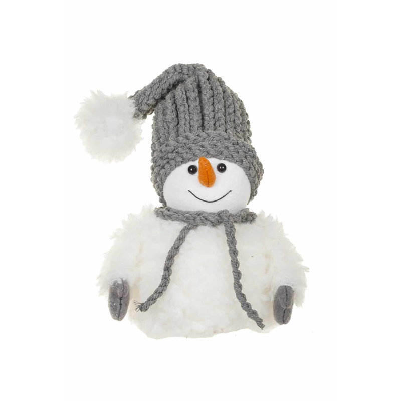 Bonhomme de neige gris mignon
