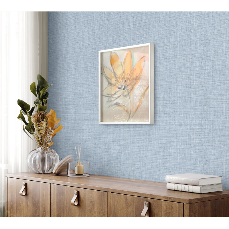 Papier peint en vinyle gaufré Seabrook Designs, Bleu ciel
