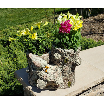 Pot de fleurs en résine Mcowenen