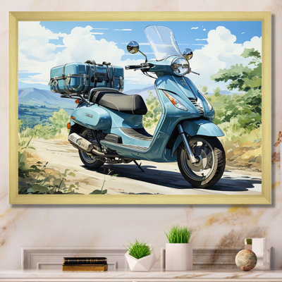 " Blue Scooter All Purpose Utility "