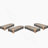 Outdoor  Acacia Wood Patio Adjustable Lounge Chair Set Of 4- Uncushioned For Backyard Pool Garden-Grey Rope & Natural Iron-693237891-693237889