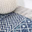 Tapis bleu marine / crème Bouvard-1972096625