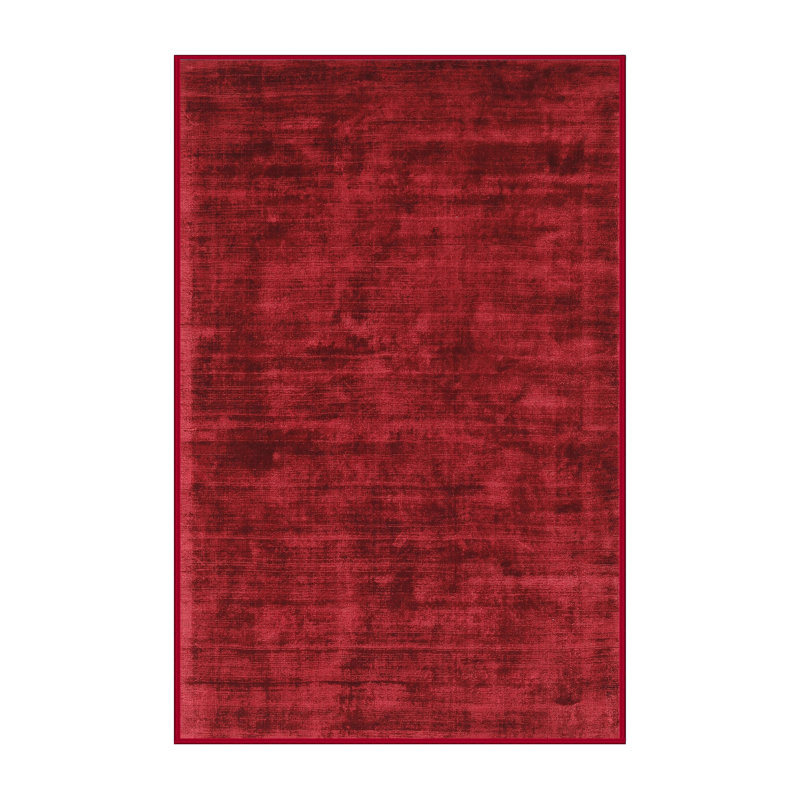 Tapis contemporain cerise, Rectangle 8 pi x 10 pi