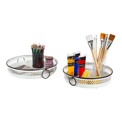 Mahinmi Metal Tray - Set of 2