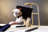 13.25'' H x 7.7'' W x 1.31'' D Metal Tabletop Grooming Table