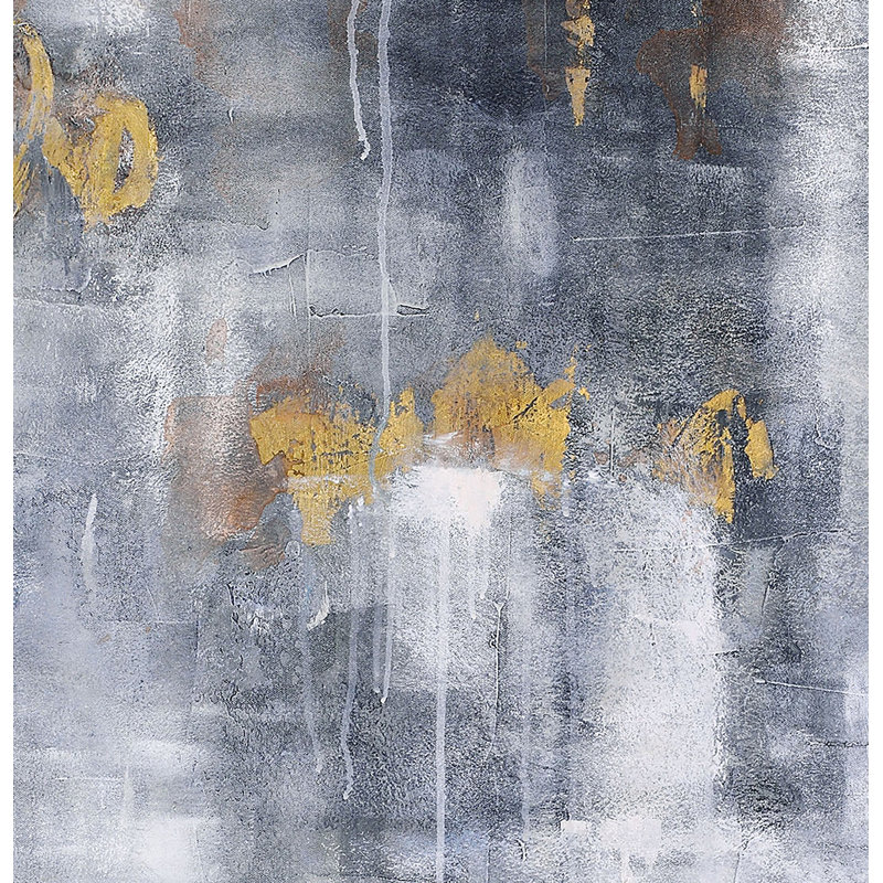 Gold Rain Painting Print on Canvas